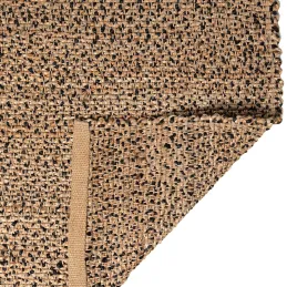 Tapis en jute et coton Elliot carbone
