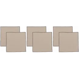 Serviette de table en coton recyclé Grace (Lot de 6)