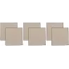 Serviette de table en coton recyclé Grace (Lot de 6)