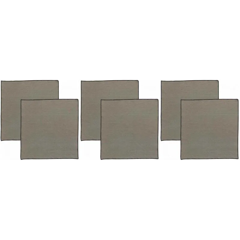 Serviette de table en coton recyclé Grace (Lot de 6)