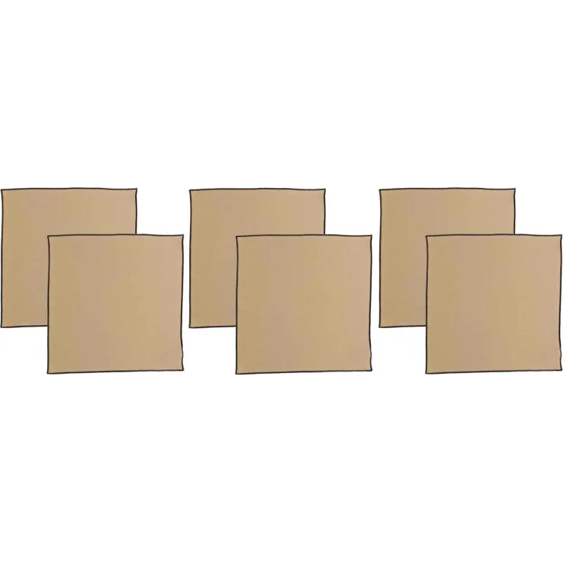 Serviette de table en coton recyclé Grace (Lot de 6)