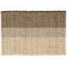 Tapis en jonc de mer Karan Carbone