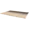 Tapis en jonc de mer Karan Carbone