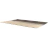 Tapis en jonc de mer Karan Carbone