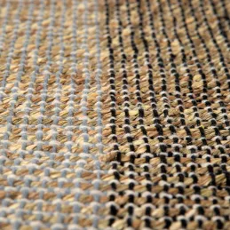 Tapis en jonc de mer Karan Carbone