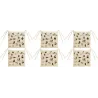 Galette de chaise en coton 9 points Dubout (Lot de 6)