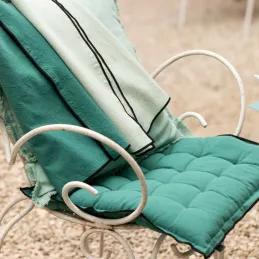 Galette de chaise en coton recyclé Grace (unitaire)