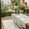 Nappe en coton recyclé Grace 140 x 140 cm