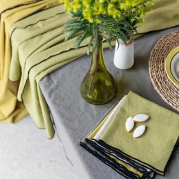 Nappe en coton recyclé Grace 140 x 250 cm