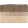 Tapis en jonc de mer et coton carbone Karan