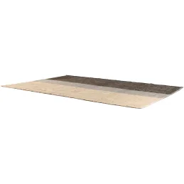 Tapis en jonc de mer et coton carbone Karan