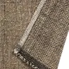 Tapis en jonc de mer et coton carbone Karan