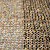 Tapis en jonc de mer et coton carbone Karan