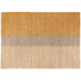 Tapis en jonc de mer et coton mirabelle Karan