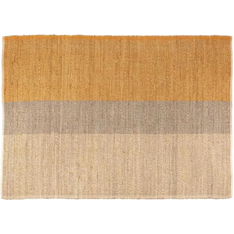 Tapis en jonc de mer et coton mirabelle Karan