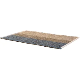 Tapis en jonc de mer et coton myosotis Karan