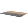 Tapis en jonc de mer et coton myosotis Karan