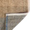 Tapis en jonc de mer et coton myosotis Karan