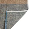 Tapis en jonc de mer et coton myosotis Karan