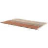 Tapis en jonc de mer et coton  terracotta Karan