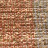 Tapis en jonc de mer et coton  terracotta Karan