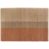 Tapis en jonc de mer et coton  terracotta Karan
