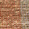 Tapis en jonc de mer et coton  terracotta Karan