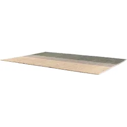 Tapis en jonc de mer et coton thym Karan