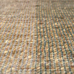 Tapis en jonc de mer et coton thym Karan