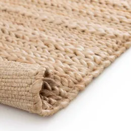 Tapis en jute et coton Pippa naturel