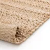 Tapis en jute et coton Pippa naturel