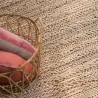 Tapis en jute et coton Pippa naturel