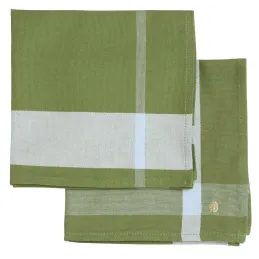 Lot de 2 serviettes de table La nonna pistacchio 40 x 40 cm