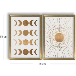 Ensemble de 2 tableaux décoratifs