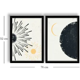 Ensemble de 2 tableaux décoratifs