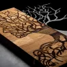 Décoration murale en métal et bois Arbre