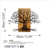 Décoration murale en métal et bois Arbre