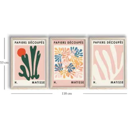 Ensemble de 3 tableaux décoratifs