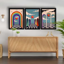Ensemble de 3 tableaux décoratifs