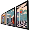 Ensemble de 3 tableaux décoratifs
