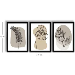 Ensemble de 3 tableaux décoratifs