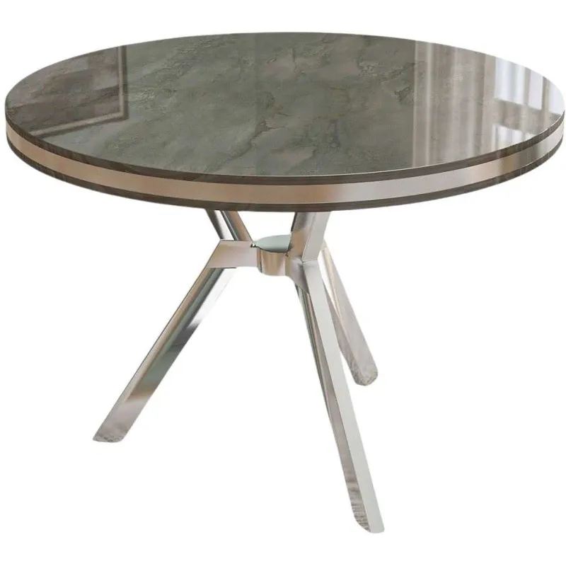 Table de repas ronde pieds métal Mos