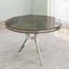 Table de repas ronde pieds métal Mos