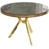 Table de repas ronde pieds métal Mos