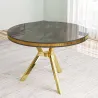 Table de repas ronde pieds métal Mos