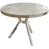 Table de repas ronde pieds métal Mos