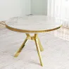 Table de repas ronde pieds métal Mos