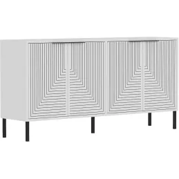Buffet 4 portes en aggloméré Lurea