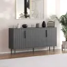 Buffet 4 portes en aggloméré Clara