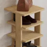 Etagère à chaussures en aggloméré Ayka